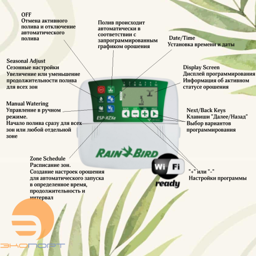 Контроллер ESP-RZX наружный монтаж (4 станции)