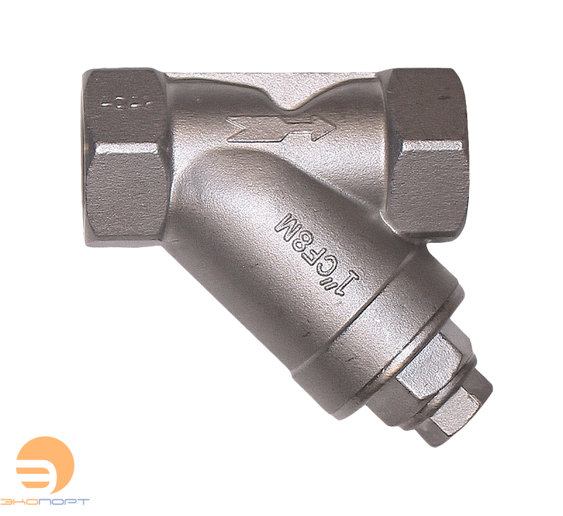 Фильтр сетчатый резьбовой IS30.04.0,60.015.40.Р/Р Ду15, Ру40, размер ячейки - 0,6 мм, нерж. сталь