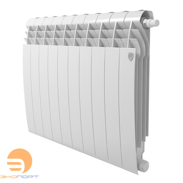 Радиатор биметаллический BiLiner Bianco 500/87 VR80 10 секций (белый, нижнее подключение) Royal Thermo