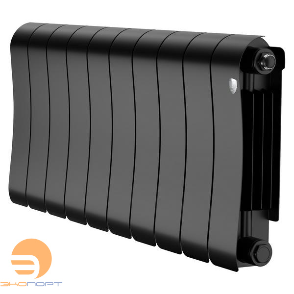 Радиатор биметаллический Infinity Noir Sable 300/87 10 секции (черный) Royal Thermo