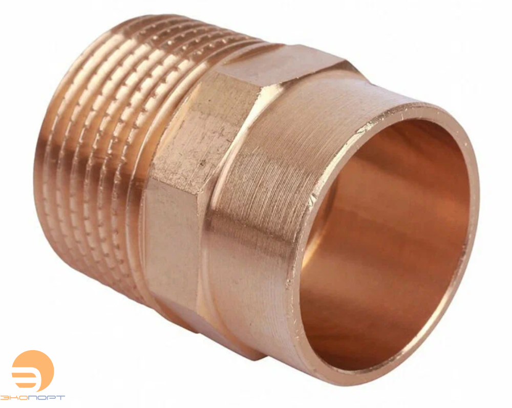 Муфта переходная НР-пайка 22х3/4" медная IBP