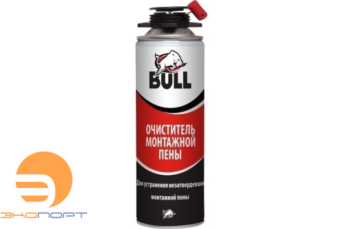 Очиститель монтажной пены Bull 500мл 