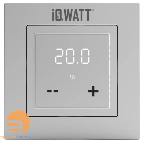 Терморегулятор IQ Thermostat D электронный, серебристый металлик