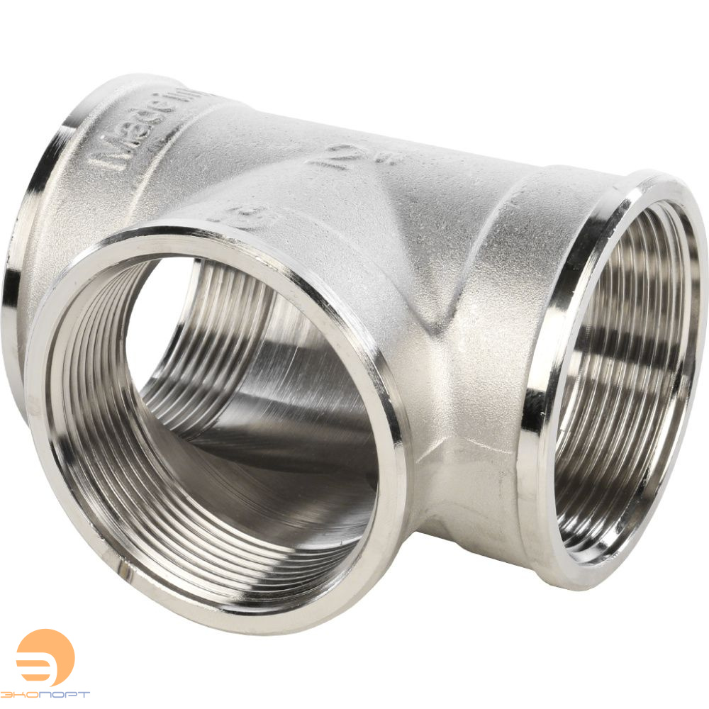 Тройник ВР 2" (никель) Stout