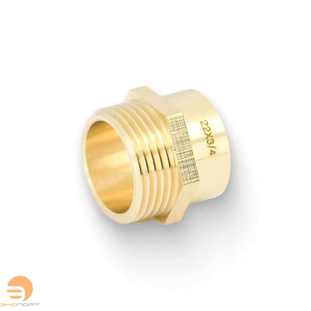 Муфта переходная НР-пайка 22х3/4"  JINTIAN