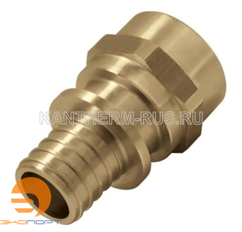 Соединитель 18*2,5 G1/2" ВР латунный Push  с манжетой KAN-therm