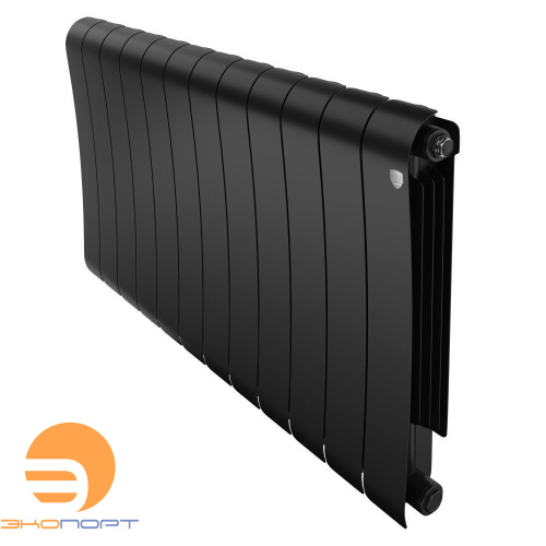 Радиатор биметаллический Infinity Noir Sable 500/87 12 секции (черный) Royal Thermo