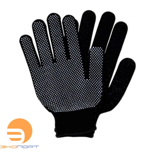 Перчатки рабочие нейлоновые с ПВХ ТОЧКА 13 класс вязки МИКРОТОЧКА 