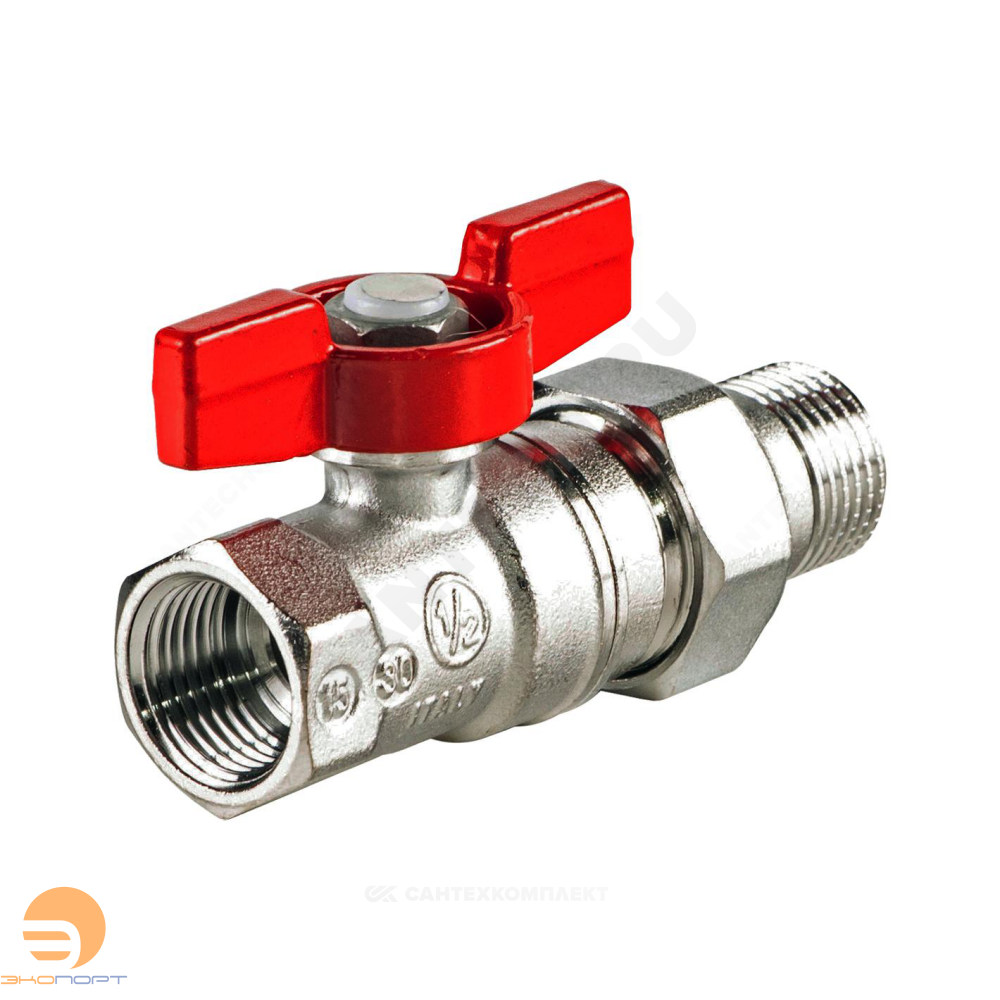 Кран шаровой с американкой 1/2" Giacomini