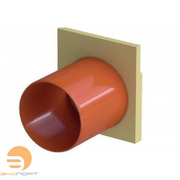 Торцевая заглушка Euroline с выводным патрубком DN 100, АСО