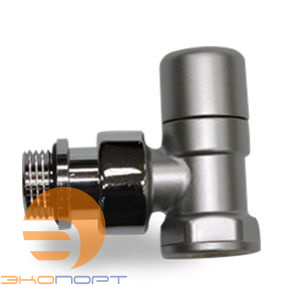 Клапан запорный угловой 1/2", серия Ovus, цвет серый матовый SR Rubinetterie