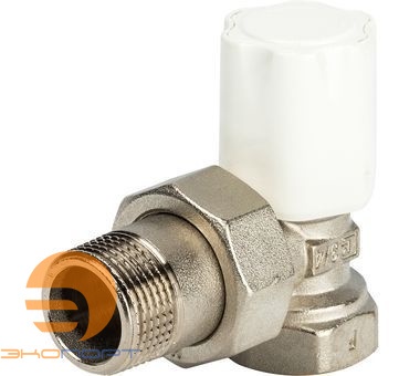 Вентиль регулирующий угловой для стальных труб 3/4" RS 02 Luxor tekna