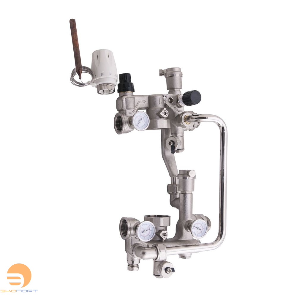 Узел насосно-смесительный для высоко и низкотемпературных контуров, без насоса 1" Gappo