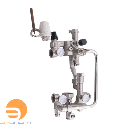 Узел насосно-смесительный для высоко и низкотемпературных контуров, без насоса 1" Gappo