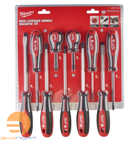 Набор отверток магнитных с трехгранной рукояткой, Milwaukee