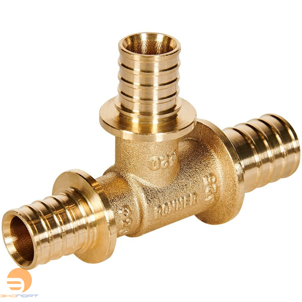 Тройник переходной 25-20-20 латунь Rommer