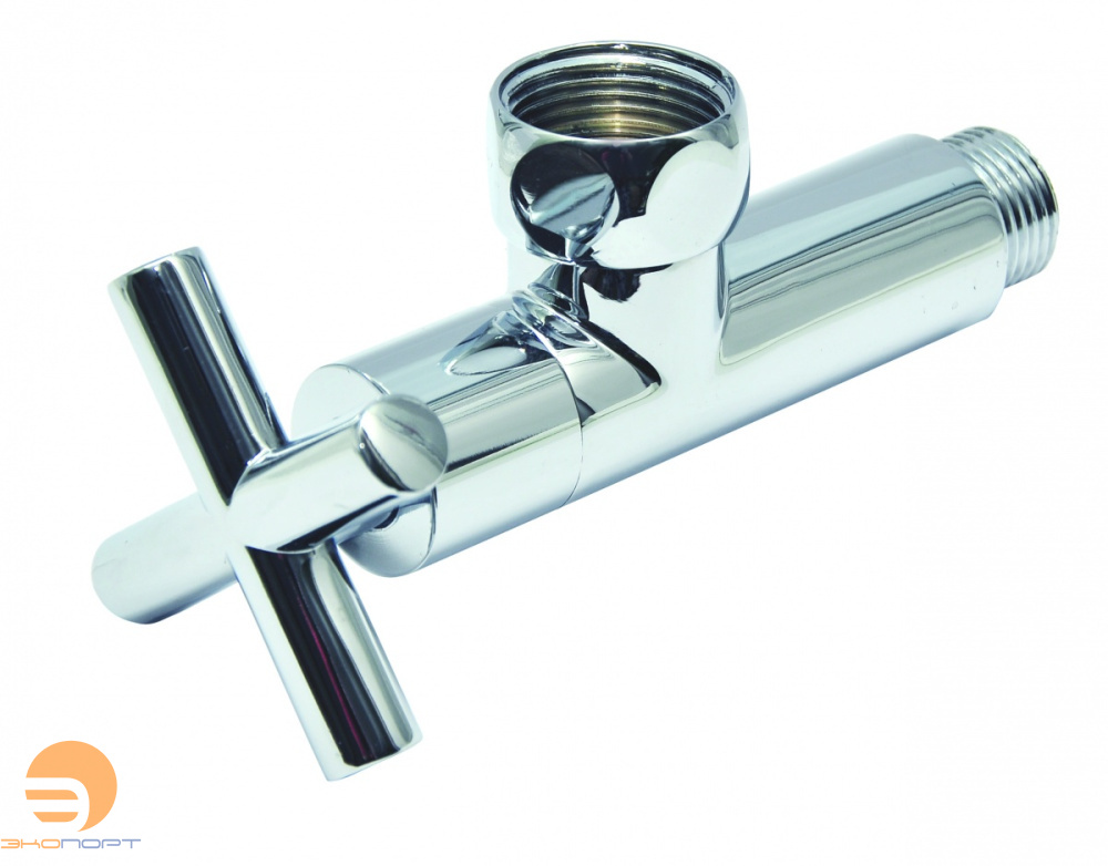 Кран угловой крестовой 1"х3/4" г/ш, SMART