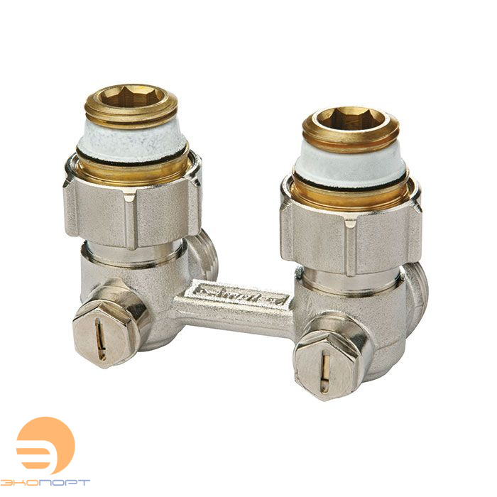 Узел нижнего подключения Exclusive Line E1/50 угловой, ВР1/2х3/4НР, с ниппелями 1/2"  Simplex