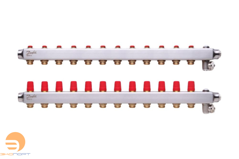 Коллекторы SSM-12 без расходомеров, для 12 контуров, нержавейка