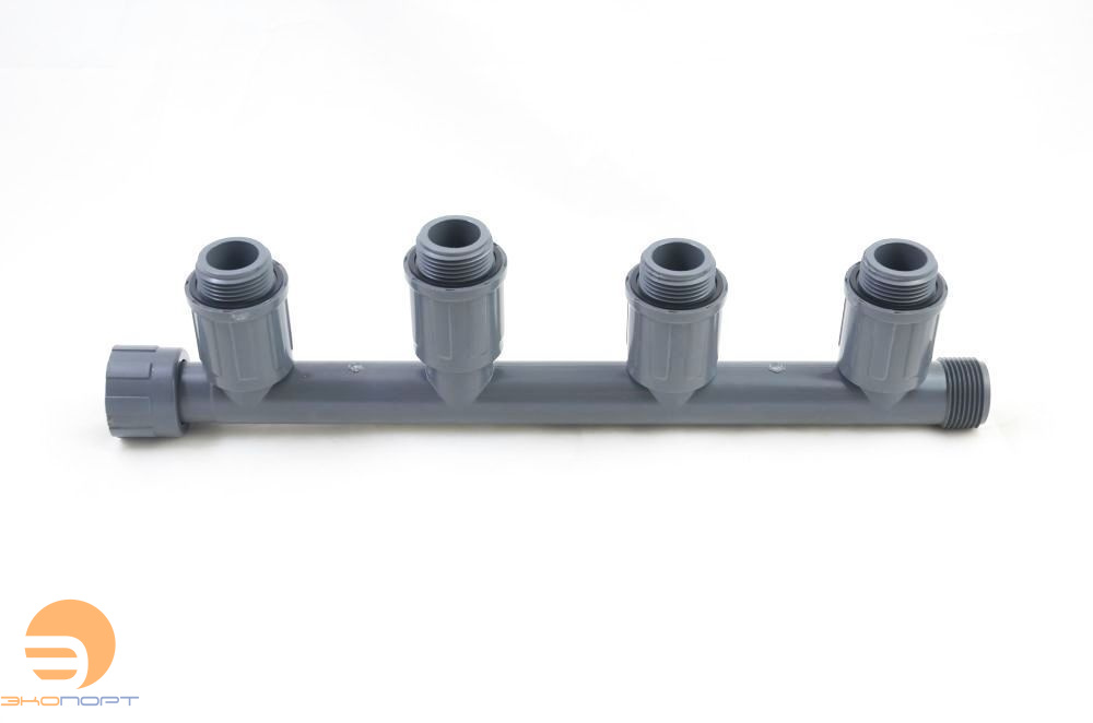 Коллектор с 4 выходами 1’’ НР X 4 пов.соед.1’’НР X муфта 1’’ВР Rain Bird