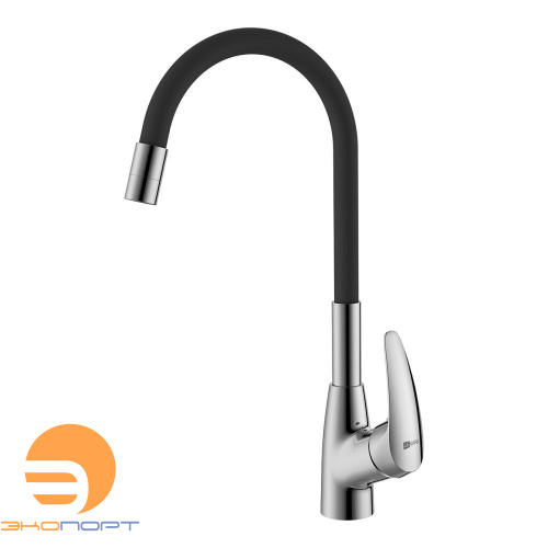 Смеситель для кухни LINARA с гибким изливом, Black, LEMARK