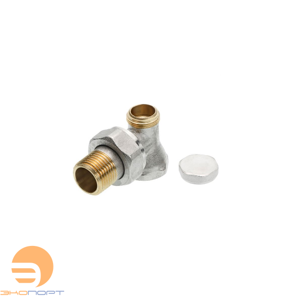 Вентиль на обратную подводку, угловой, R 1/2" × Rp 1/2", TECE