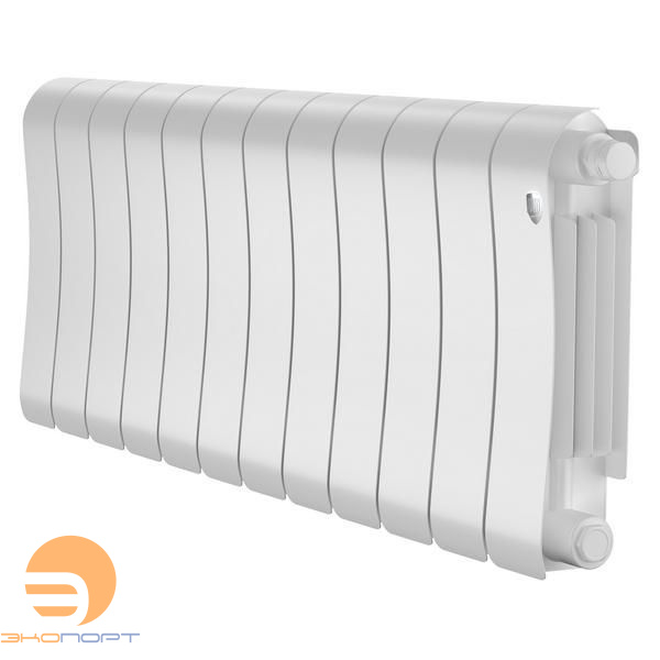 Радиатор биметаллический Infinity Bianco Traffico 300/87 12 секции VR80 (нижнее правое) белый Royal Thermo