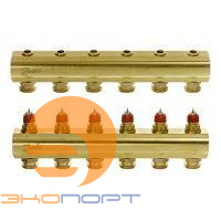 Коллектор распределительный FHF-6 для системы водяного отопления с термостатическими вставками