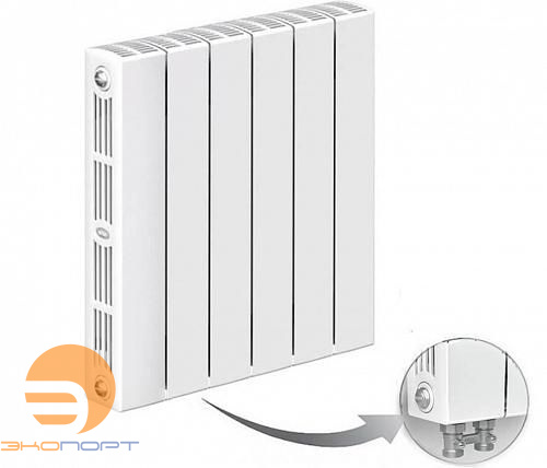 Радиатор биметаллический SUPReMO Ventil 500/90 (202Вт) 10 секций (SVL) нижнее слева Rifar