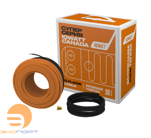 Кабель греющий IQ FLOOR CABLE - 20 м 20Вт/м (2.7 м/кв, шаг укладки 13 см)