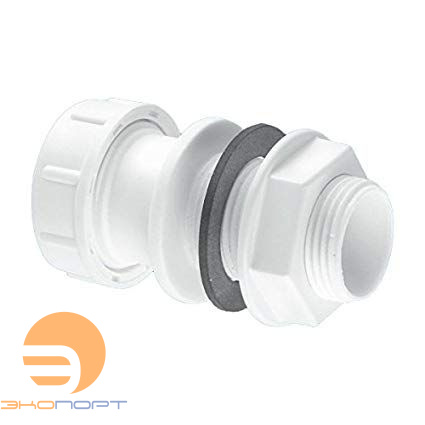 Муфта переходная Ду19-23мм х папа 3/4" с контрагайкой и прокладкой McAlpine