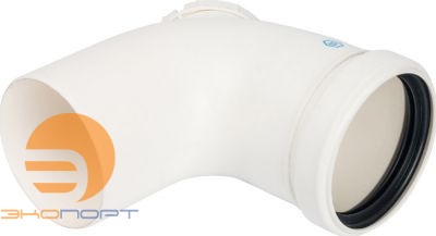 Угол конденсац. 87° DN80 м/п PP-FE STOUT с ревизией (пластик)