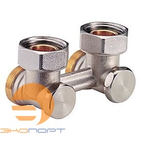 Узел нижнего подключения, угловой, 3/4"F x 3/4"E, для двухтрубн.систем Giacomini