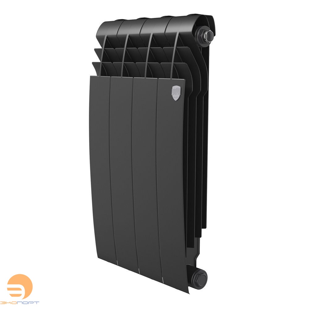 Радиатор биметаллический BiLiner Noir Sable 500/87 (171Вт)  4 секции (черный) Royal Thermo