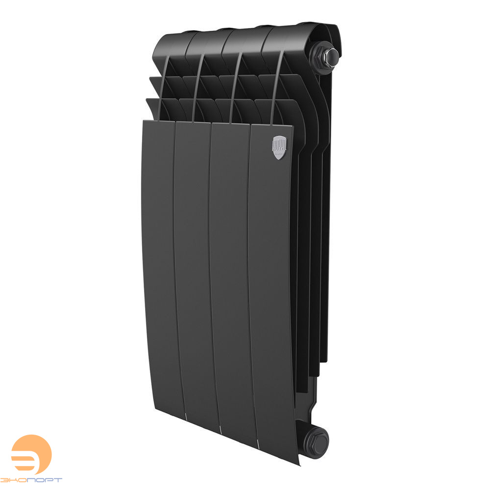 Радиатор биметаллический BiLiner Noir Sable 500/87 (171Вт)  4 секции (черный) Royal Thermo