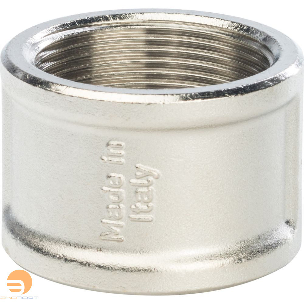 Муфта ВВ 11/2х11/2 (никель) Stout