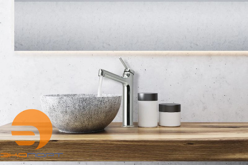 Смеситель для умывальника MINIMA, средний, монолитный, хром, LEMARK