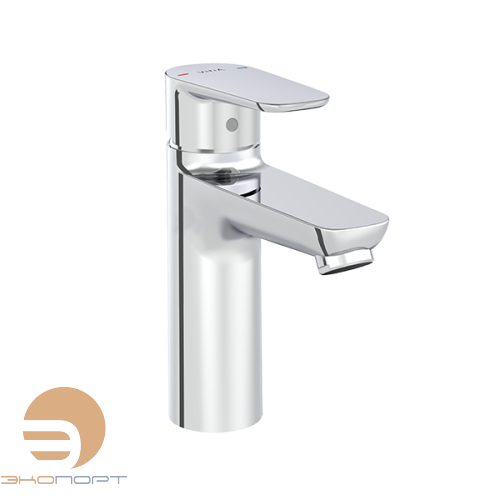 Смеситель для умывальника Flow Soft, монолитный, хром, Vitra