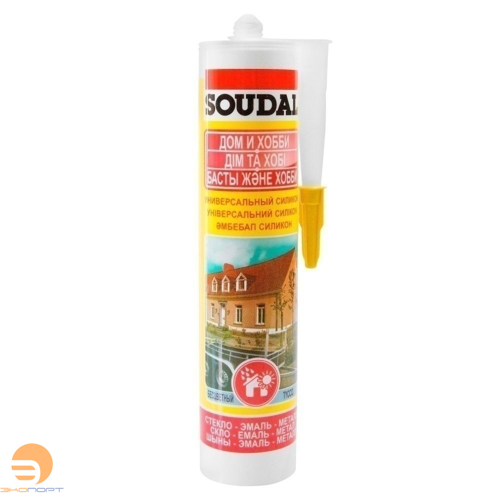Герметик SOUDAL Силикон Универсальный б/ц 280 мл.