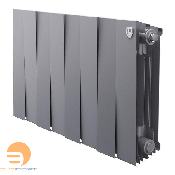 Радиатор биметаллический PianoForte Silver Satin 300/100  8 секций Royal Thermo