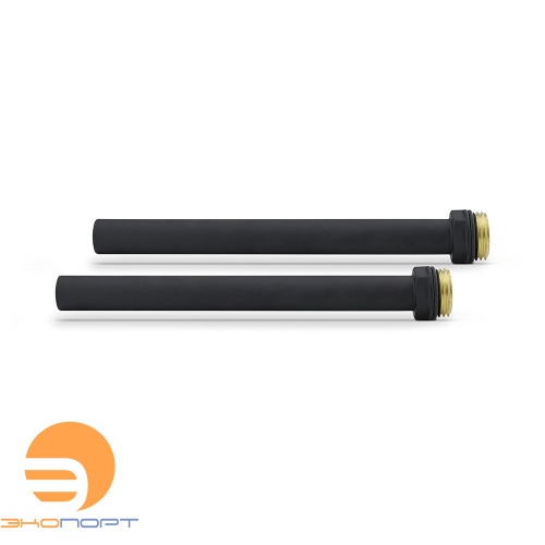 Комплект удлинителей 15x1,0 с наружной резьбой 1/2 150 мм черный Varmega