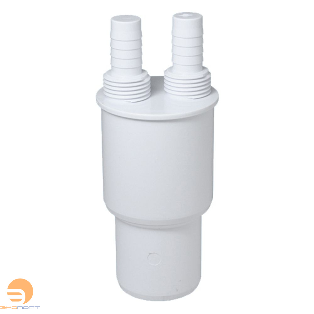 Адаптер д/подключения слива c 2 прямыми отводами 14мм х 1/2", выход 50/40мм McAlpine