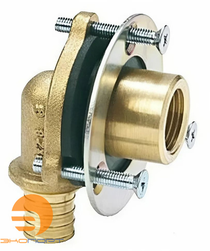 Угол латунный с креплением под гипсокартон 20х1/2 Varmega