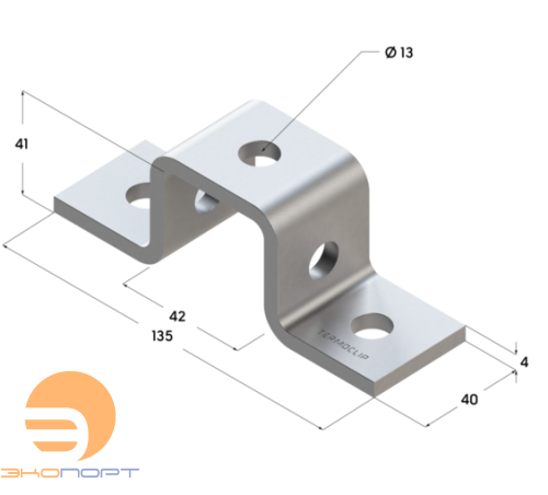 Скоба соединительная TCC SC 41х 41 4F5, Termoclip