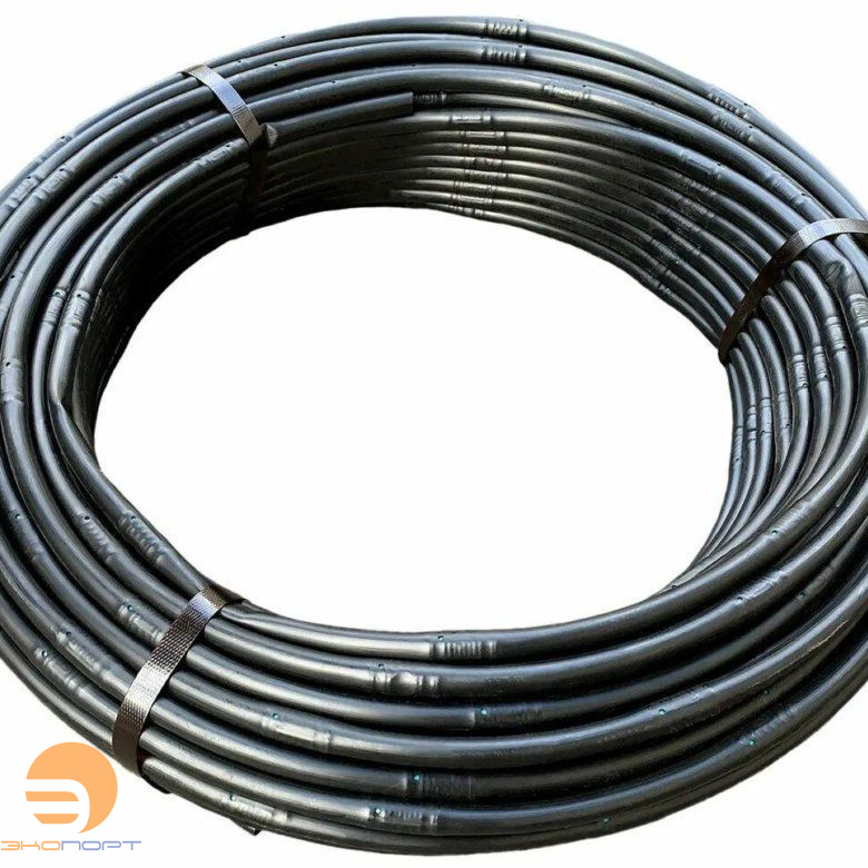 Трубка компенсированная 33 см 1,1мм расход 4.0 л/ч, чёрная Green Helper (бухта 100м)