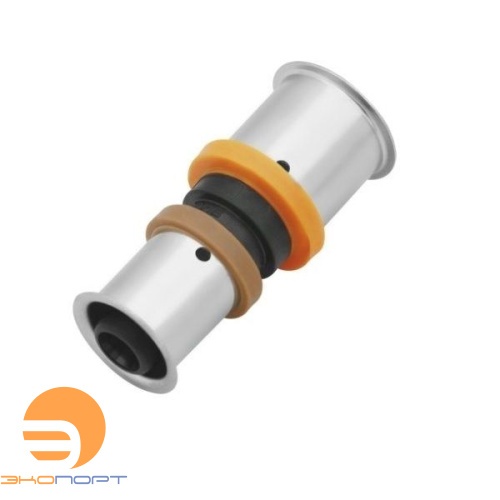 Соединитель  двухсторонний 20*2 / 16*2  с пресс-кольцом PPSU Press KAN-therm (распродажа)