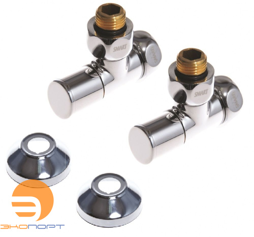 Кран угловой колпачок 3/4"х1/2" г/ш с отражателем SMART/Компл ПАРА (2шт.) (SMT8510SCH0405/2С)