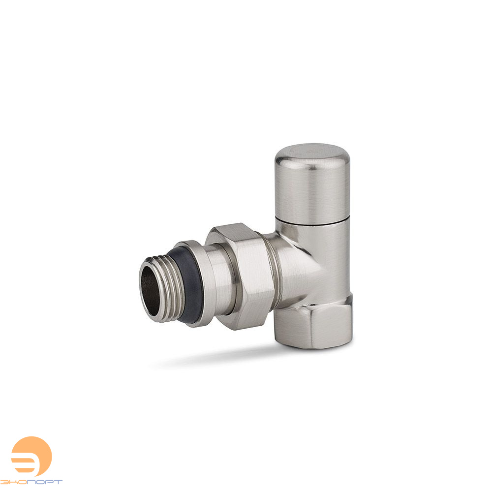 Клапан ручной радиаторный 1/2 угловой матовый никель Varmega