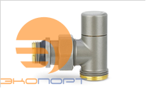 Клапан радиаторный запорный 1/2x3/4 Ek угловой серый Varmega