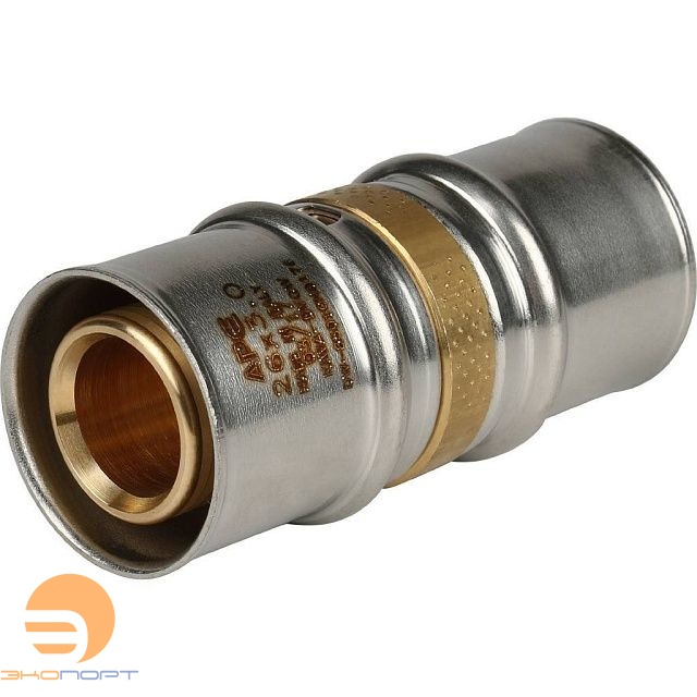 Муфта 26-26 латунь, пресс Stout